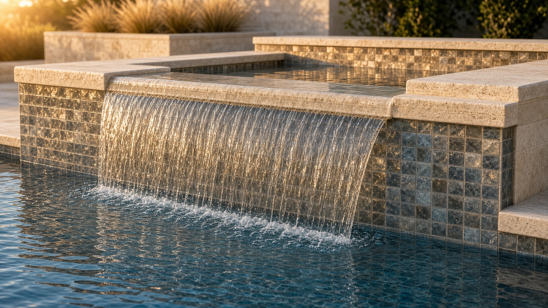 Spa spillway tile